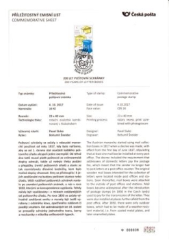 Příležitostný emisní list 945 ● - 2018